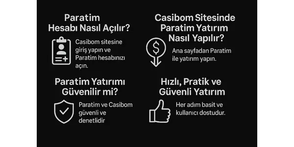 Casibom Paratim Yatirim Nasil Yapilir?